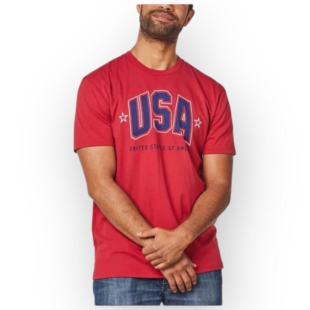 NWT General Standard USA Graphic T-Shirt Men’s Large Red 774L